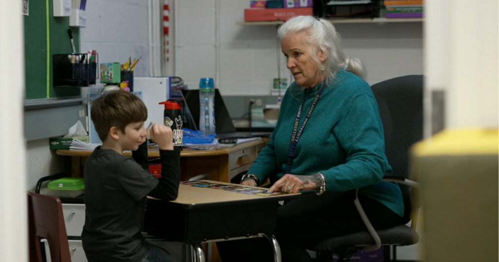 A school in New Hampshire implements sign language to support its sole deaf student.