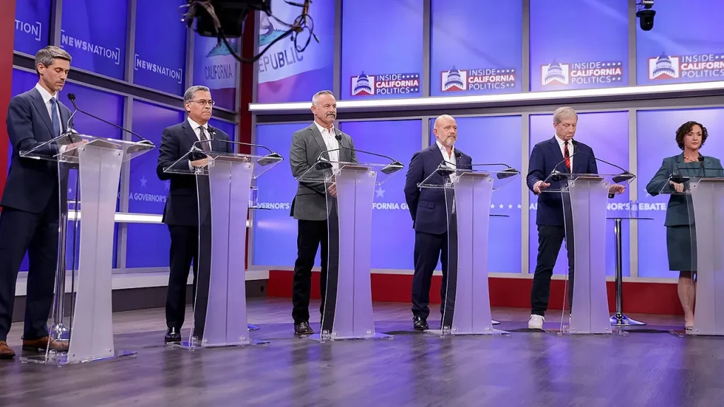 Candidates for California governor claim English proficiency tests for big rig drivers are discriminatory.
