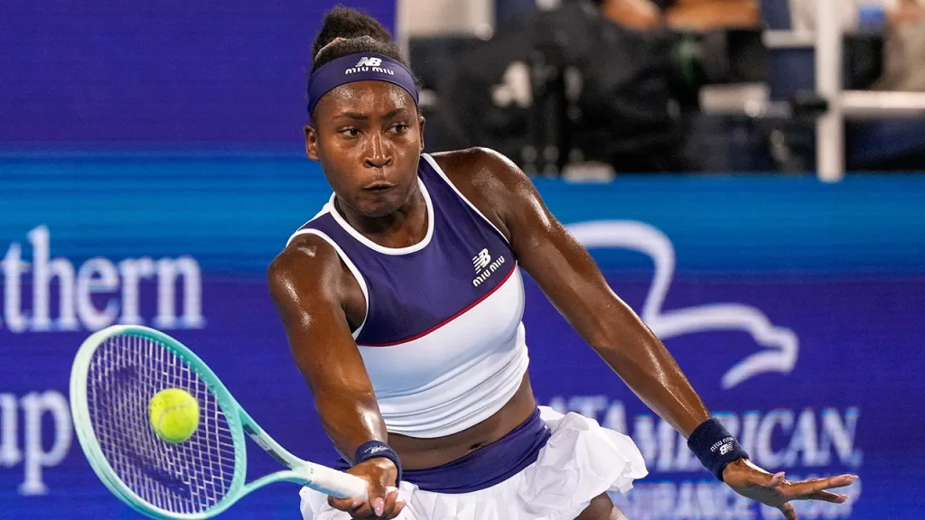 Coco Gauff addresses criticism of her natural hair following a controversial Miu Miu advertisement in a TikTok video.