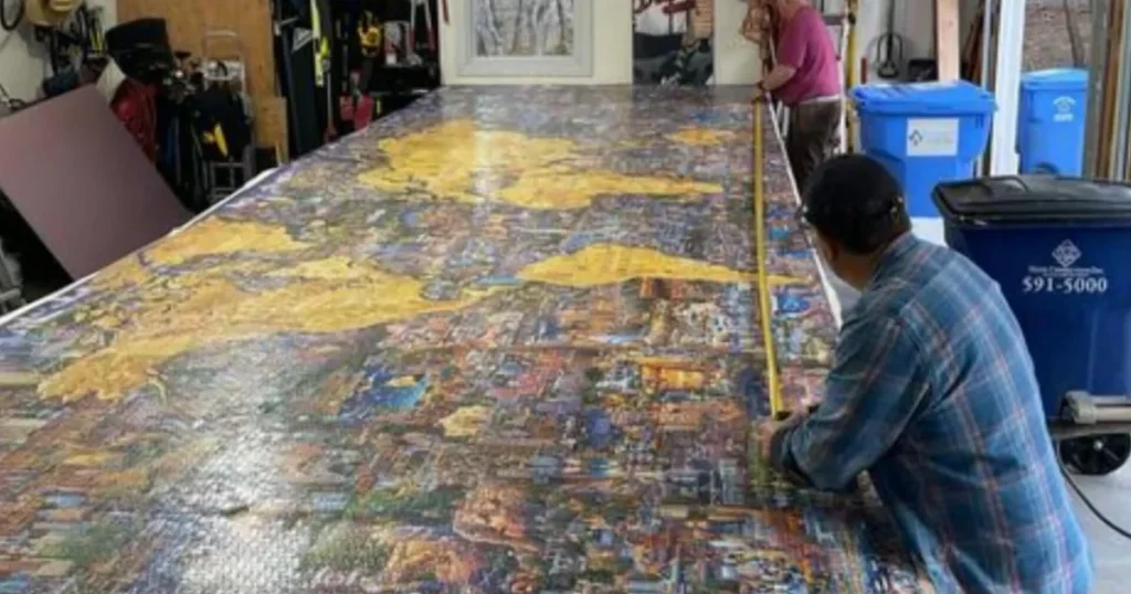 Colorado senior gains insight while finishing the globe's biggest jigsaw puzzle.