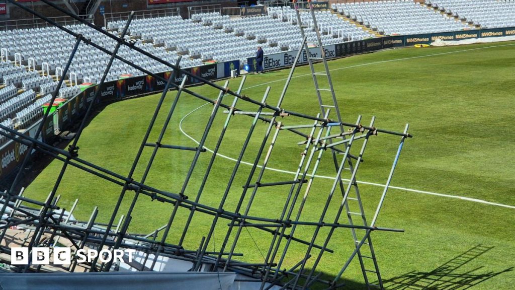 County Championship matches open to fans postponed due to Storm Dave impacts.