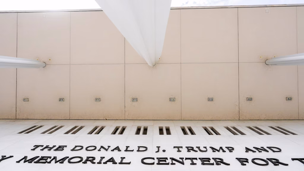 Cultural organizations request federal court intervention to stop renovations at the Kennedy Center.