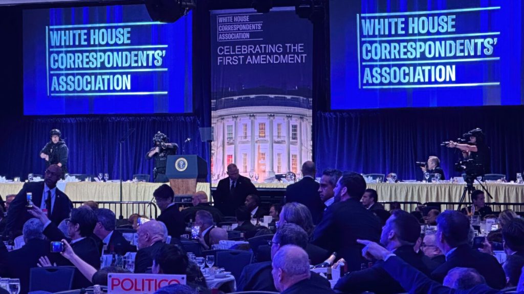 Examine the security arrangements for the WHCA Dinner: NPR