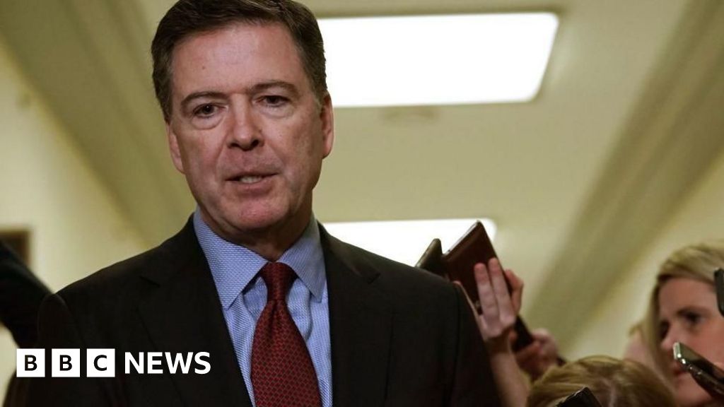 [Former FBI Director James Comey arrested following allegations of making threats against Trump in social media post.