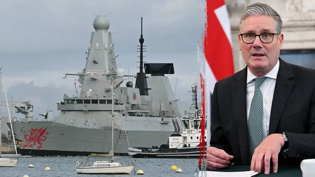 [HMS Dragon arrives at port during Iran conflict as Starmer encounters increasing scrutiny