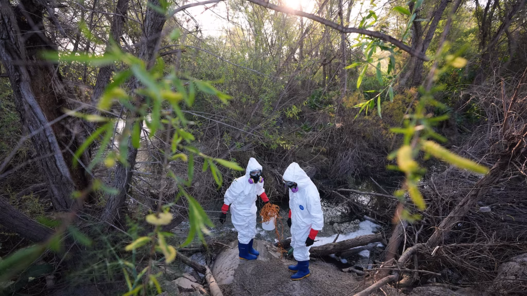 Health issues reported in thousands due to toxins in the Tijuana River, causing symptoms like nausea and delirium.