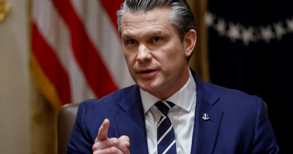 Hegseth announces intention to allow service members to bring personal weapons to military installations.