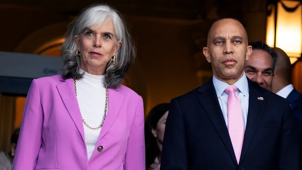 Jeffries avoids inquiries about the 25th Amendment while Democrats strategize on Trump's removal.