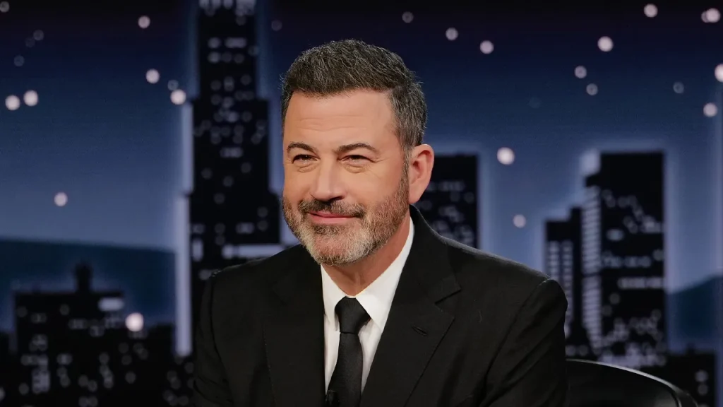 Jimmy Kimmel explains his comment about age disparity in relation to the Trump family as targeting an "expectant widow."