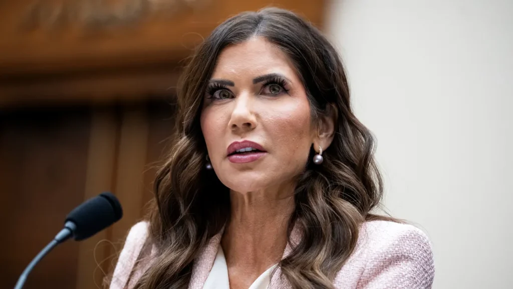Kristi Noem's spouse accused of leading hidden lifestyle, sparking concerns over potential blackmail.