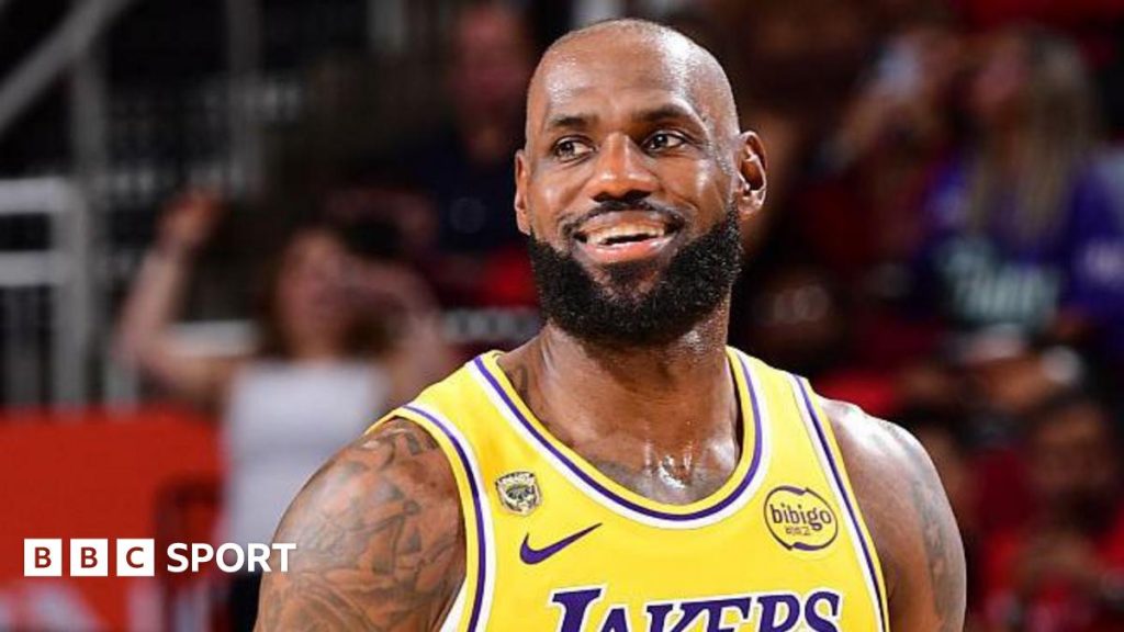 LeBron James leads Los Angeles Lakers to an overtime victory against Houston, securing a 3-0 series advantage in the NBA playoffs.