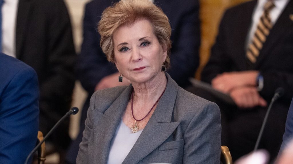 Linda McMahon supports alterations and budget reductions in the Education Department
