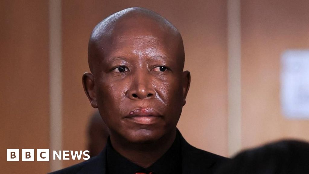 [Opposition leader in South Africa receives five-year prison term.