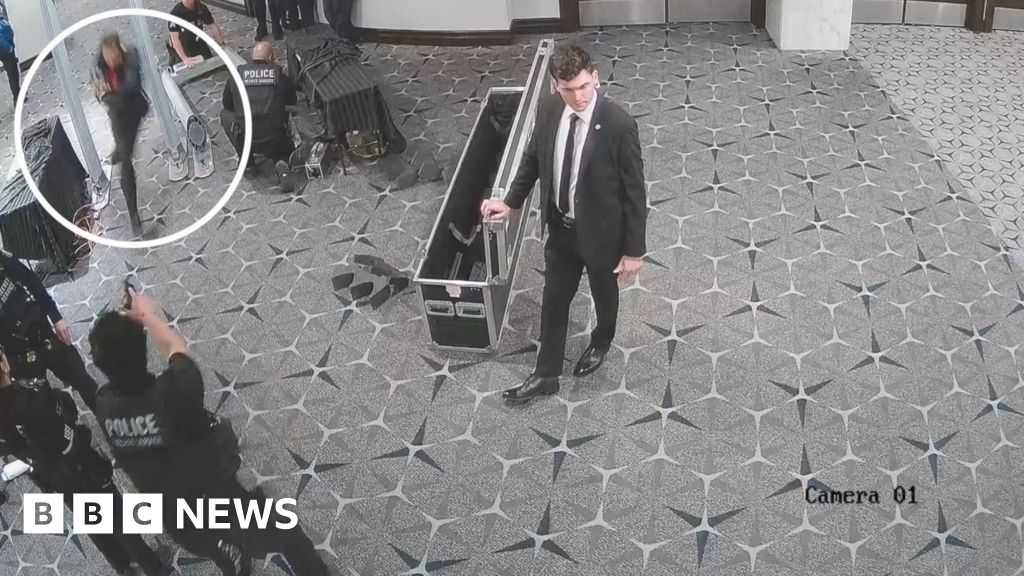 Recently released video reveals Trump dinner assailant breaching security in just four seconds.