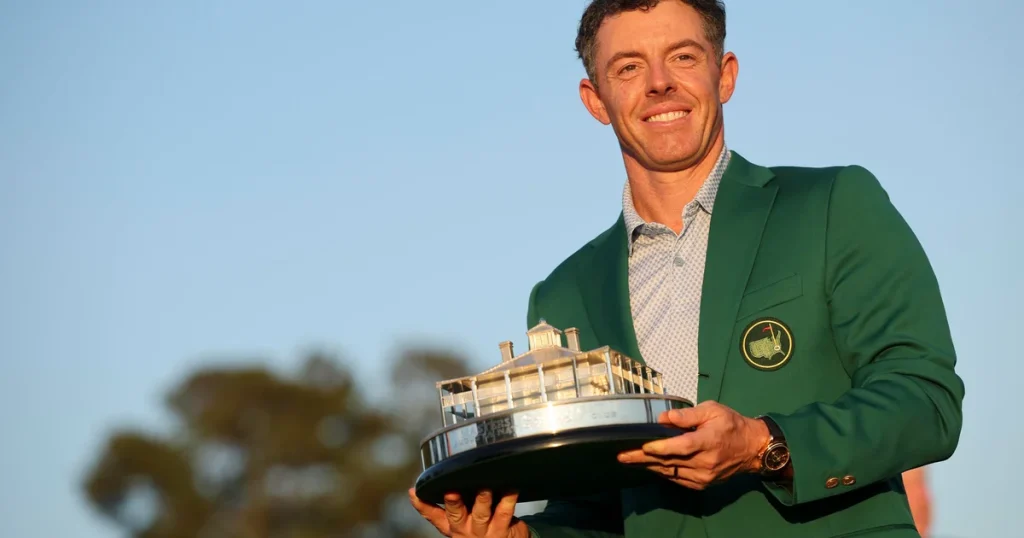 Rory McIlroy secures consecutive victory at the Masters tournament.