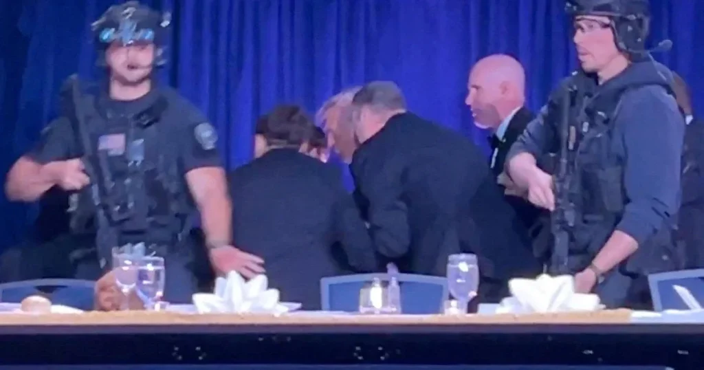 Shots fired near White House Correspondents' Dinner; suspect apprehended, Trump unharmed