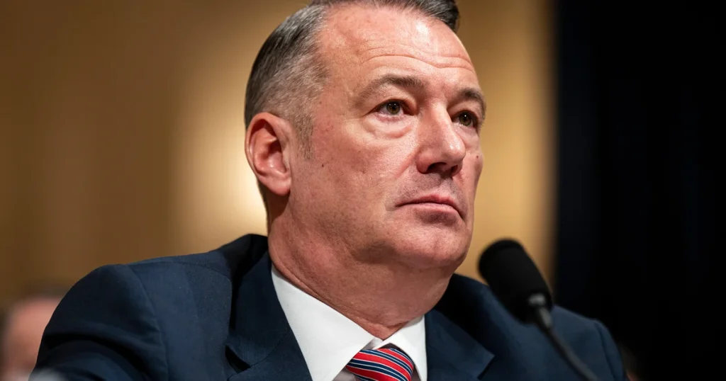 Todd Lyons, director of ICE, intends to step down from his position this spring.