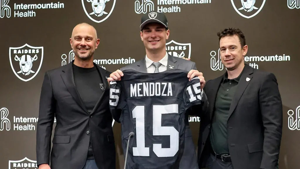 Tom Flores endorses Raiders' top draft pick Mendoza to don jersey number 15.