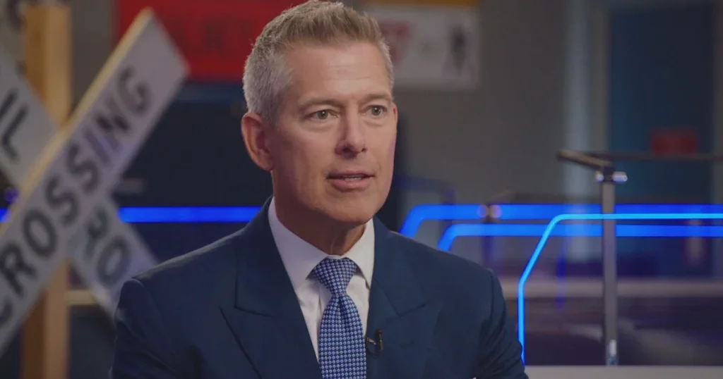 Transportation Secretary Duffy addresses worries about AI taking over air traffic control, stating that it is unlikely to occur.
