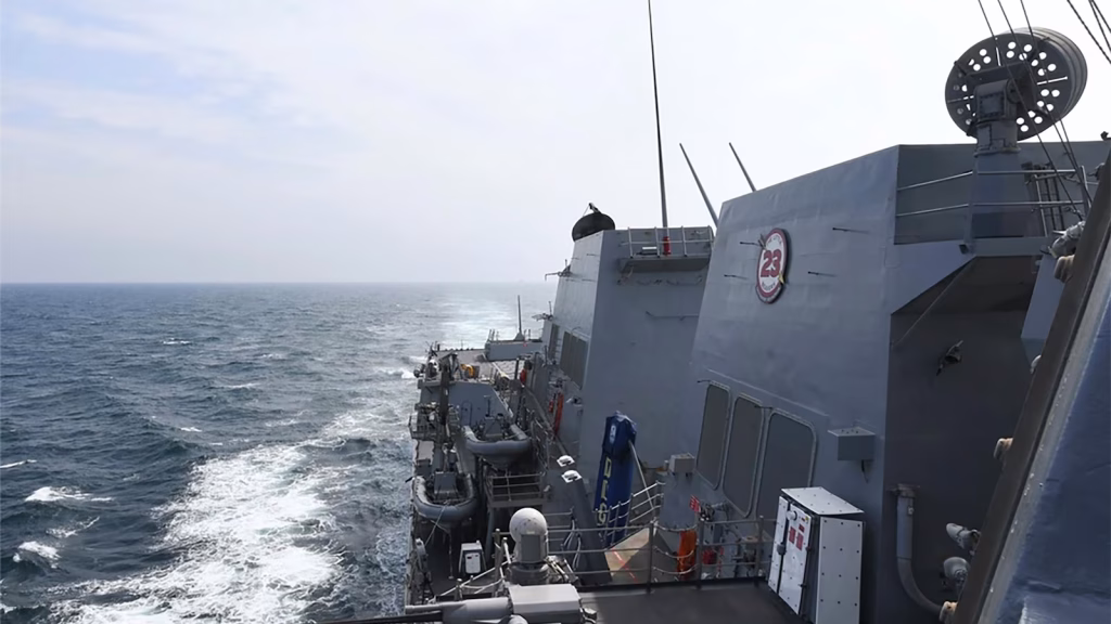 US military focus shifts from Asia due to the conflict in Iran prior to Trump's meeting with China's president.