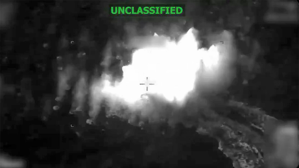 U.S. military targets alleged drug-trafficking boat, resulting in three casualties.