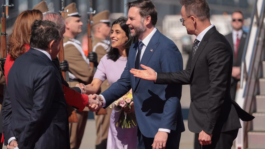 Vance visits Hungary to support Orbán's campaign efforts.