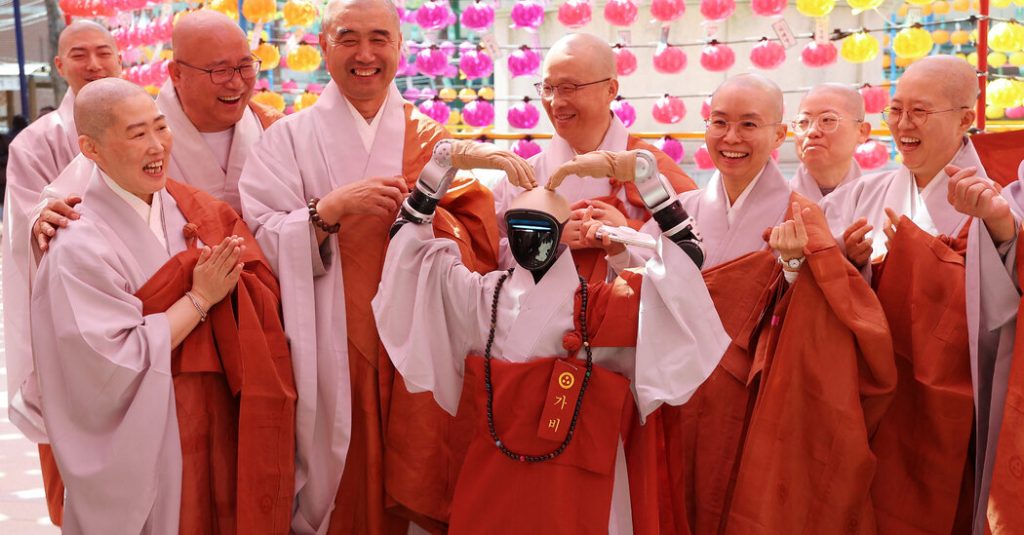 A Buddhist Robot Monk Introduces Meditation Practices in South Korea.