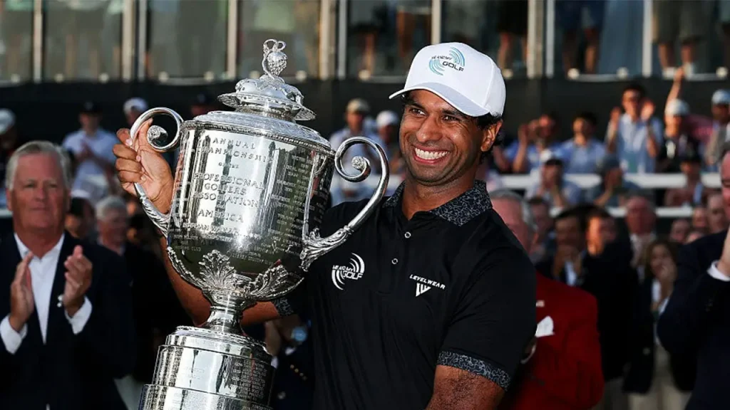Aaron Rai secures victory at the 2026 PGA Championship, finishing three strokes ahead after a final-round score of 65.