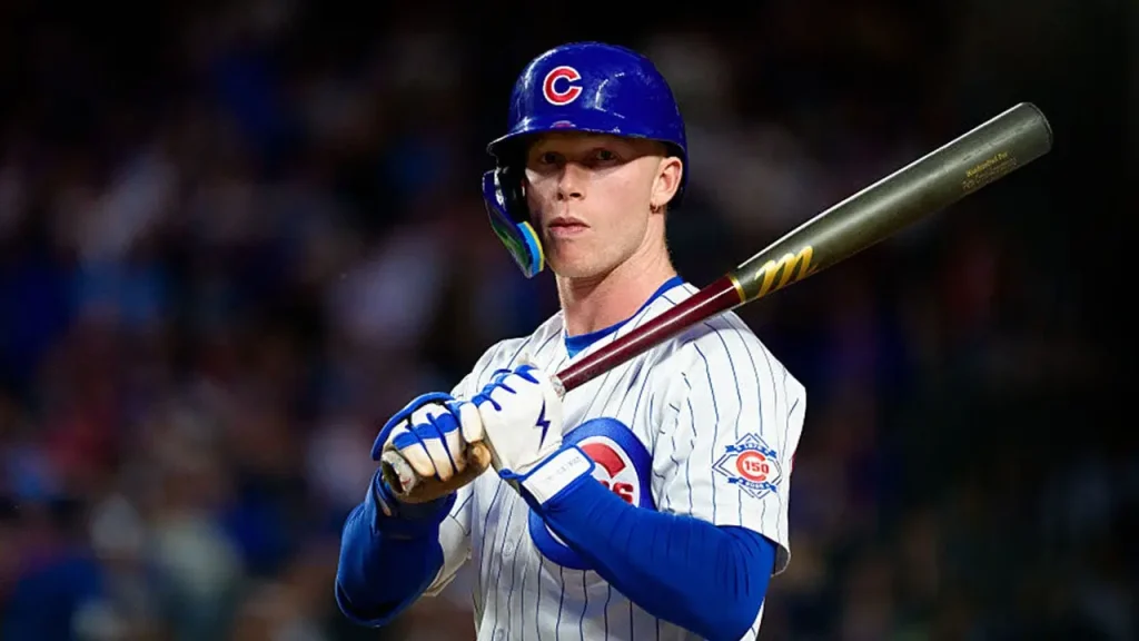 Cubs player Pete Crow-Armstrong confronts teammate following his game-tying run.