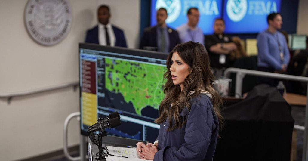 FEMA Plans to Restore Positions Eliminated During Kristi Noem's Tenure