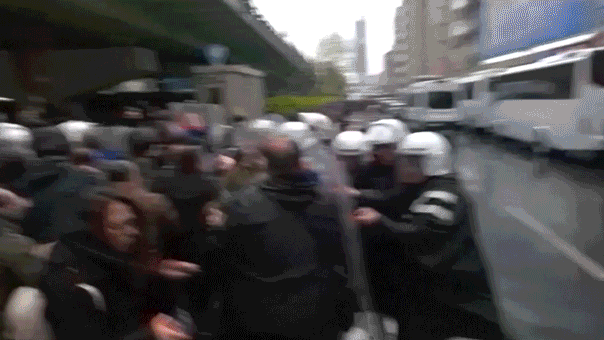 [Global May Day demonstrations combine labor issues with geopolitical frustrations.