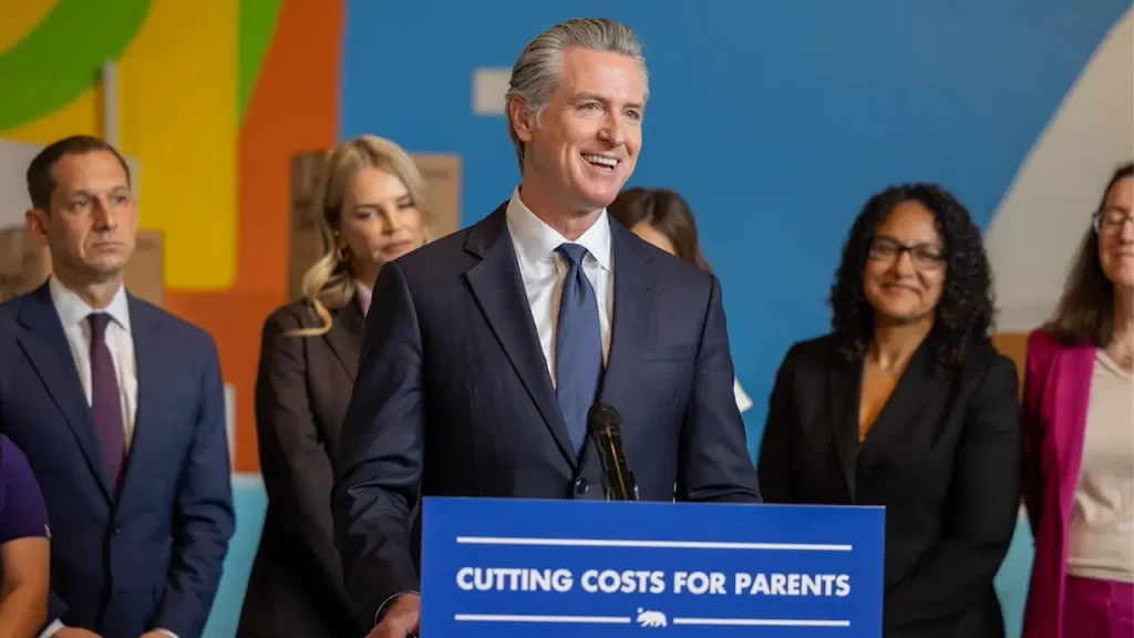 Newsom initiates free diaper initiative for infants in California.