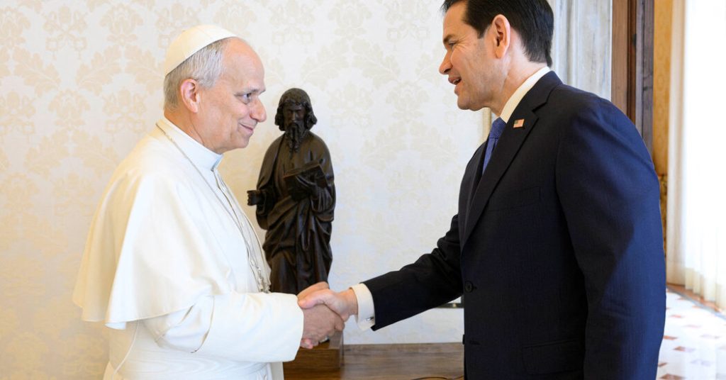 Rubio Holds Meeting with Pope Leo as Tensions Rise Between Trump and the Vatican
