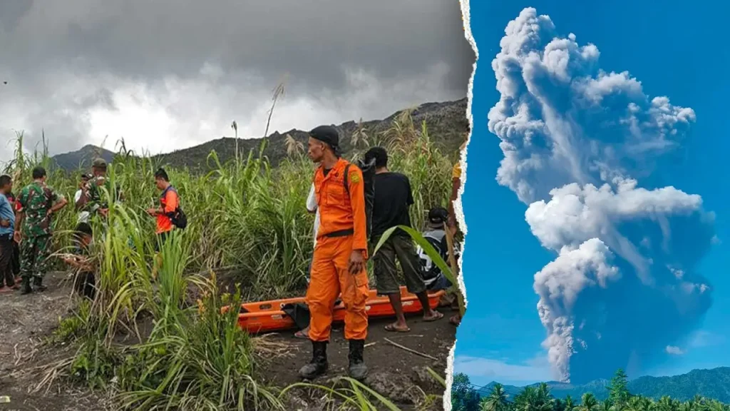 [Three fatalities and five injuries reported following eruption of Mount Dukono in prohibited area of Indonesia.