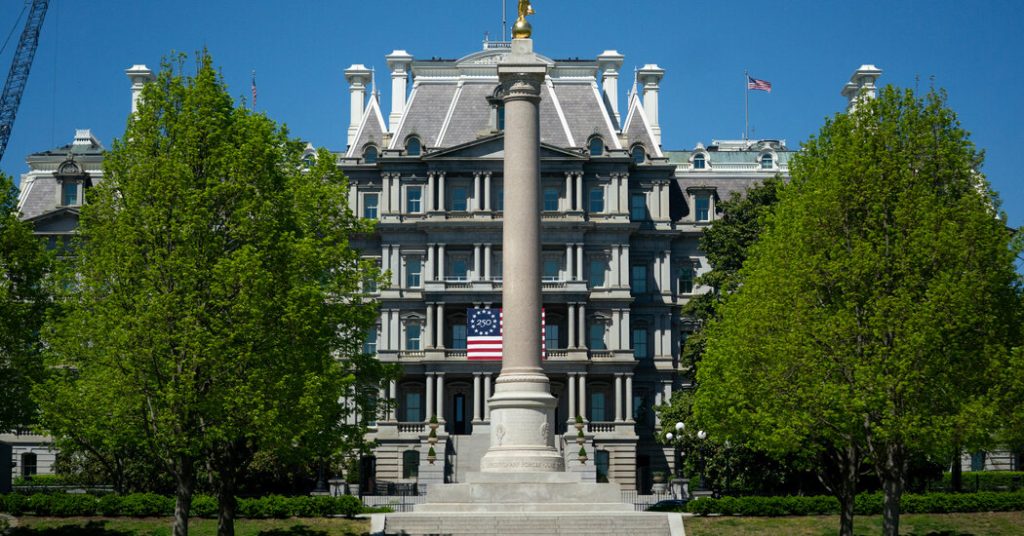 Trump Proposes Significant Funding for White Paint Job on the Eisenhower Building.