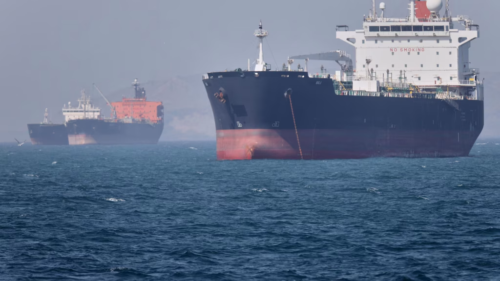 UN resolution draft warns Iran of sanctions if it restricts freedom of navigation.