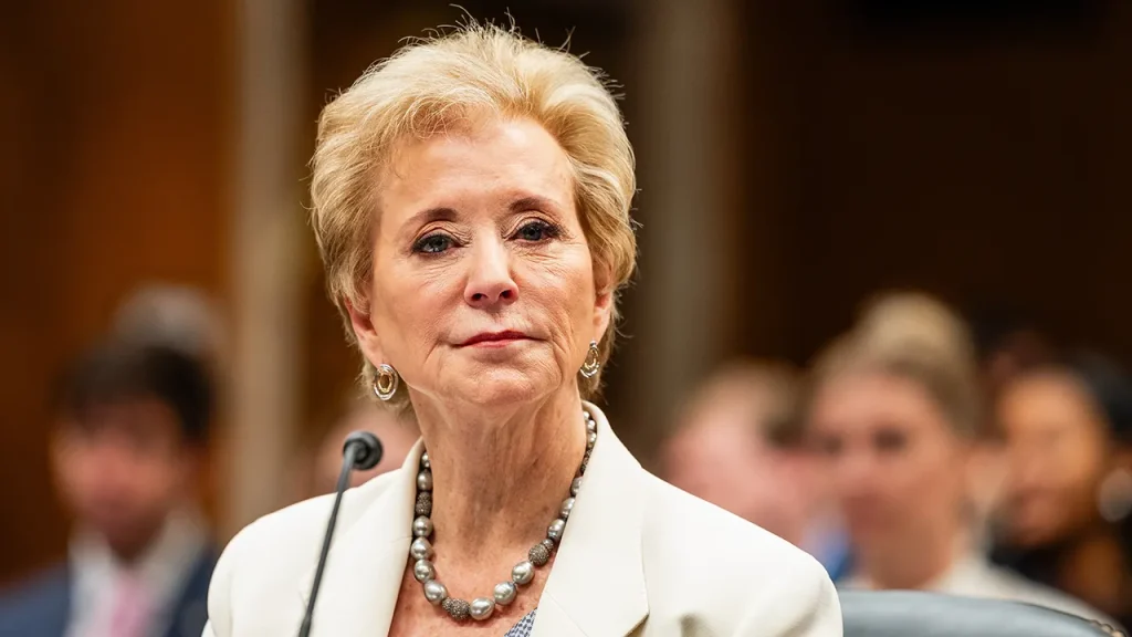 Linda McMahon pledges to address incidents of sexual misconduct among educators.